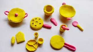 #miniaturekitchenset​&nbsp;#kitchenset​Amazing technique make kitchenset with polymerclay.primitive rasoi