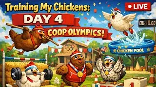 LIVE CHICKEN COOP CAM!!! Day 4 of coop training my free-range chickens