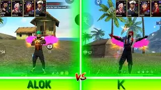 K VS ALOK ZONE  DAMAGE TEST IN FREE FIRE -para SAMSUNG A3,A5,A7,J2,J3,J5,J7,S5,S6