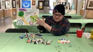 How We Express Joy! Abstract Expressionism lesson with David Bonchick