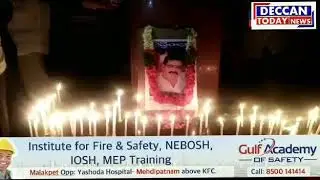 Rich tribute paid to #TSRTC driver Srinivas Reddy who committed. Hundreds gathered at RTC X road in