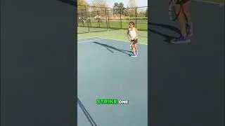 Tennis Coach Corrects Mid-Line Crossing! #tennis #coaching #lessons #play