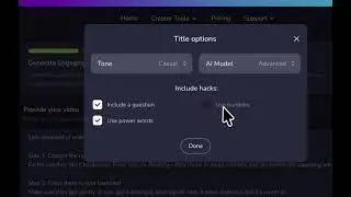 Crreo AI Title Generator | From Script to Click-Worthy Title in Seconds