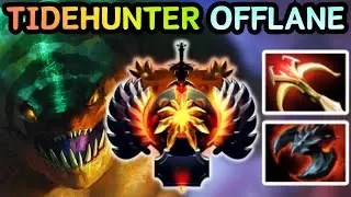 🔥 NEW PATCH 7.40 TIDEHUNTER OFFLANE INSANE DAMAGE BUILD | DOTA 2 GAMEPLAY 🔥