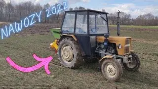 Nawożenie azotowe pod pszenice🌱URSUS🚜C330☆ROZSIEWACZ🦋MOTYL☆