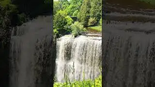 Breathtaking Webster&rsquo;s Falls 🤩 #canadaparadise #naturalbeauty #beautifulcanada #travelvlog