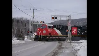 CN 3241 leads CN 121 West on the Napadogan & Pelletier Subdivisions 11/30/19