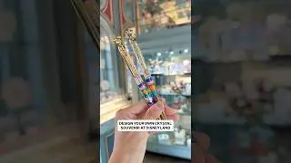 DESIGN YOUR OWN CRYSTAL SOUVENIR AT DISNEYLAND #disney #shorts #disneyland