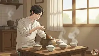 A Quiet Summer Afternoon in the Kitchen | Cozy Ghibli-Style ASMR | instrumental music for relaxation