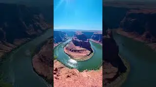 We finnaly got to see this crazy bucket list point! Horseshoe bend, Page, AZ 🐎