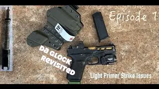 Modified Glock 19 Light Primer Strikes. Striker Issue. Running the baer drill /Transition Drills.