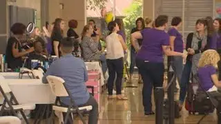Organization throws 18th birthday party for girls aging out of foster care