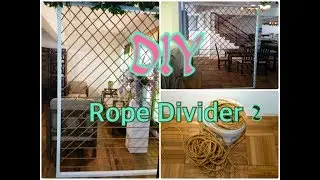 How to make Simple Rope Divider  | DIY Rope Room Divider
