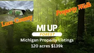 120 acres 139k Luce County with Electric/Pole Barn/Sawmill/Creek (sold)