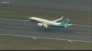 Boeing 737 undergoes test flight