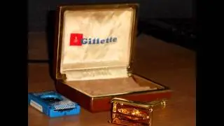 1955 Re-Plated Gillette Diplomat Razor w Original Case
