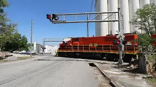 Main Street RR Crossing Carthage, MO: MNA Joplin Turn & Modern Industries M Bell