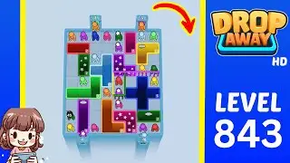 Drop Away Level 843 Solution Walkthrough