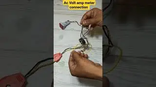 Ac Volt ampere meter connection #voltampmeter#connection#shorts#trending#technical#technicalflasher