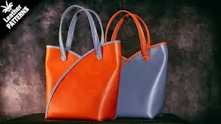 The Decoltina leather tote bag pattern tutorial