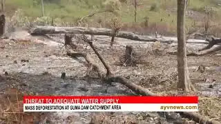 Mass deforestation at guma dam catchment area in Freetown