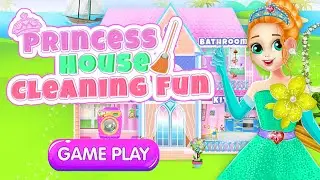 Princess House Cleaning Gameplay || House Cleaning Games | Happy Melon
