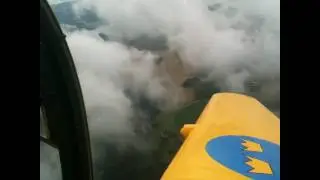 Cumulus hunting in a Saab 91B Safir