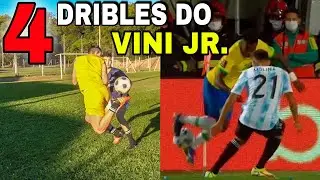 Aprenda 4 Dribles do Vinícius Jr. | Vinicius Jr. Skills Tutorial 🇧🇷⚽