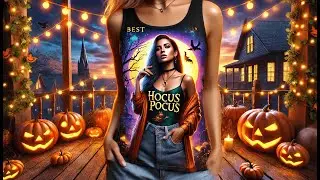 🎃 Best Hocus Pocus Tank Top | WEITUN Hocus Pocus Halloween Shirt 🕸️