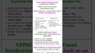 UPPSC Staff Nurse Unani Recruitment 2025