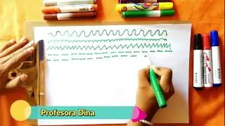 Dibujo Rítmico, lento muy lento. grafomotricidad para los niños del nivel inicial.