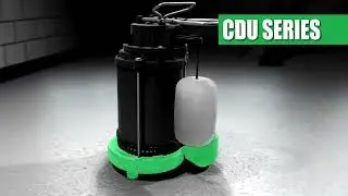 Submersible Cast Iron and Stainless Steel Sump Pump with Integrated Vertical Float Switch