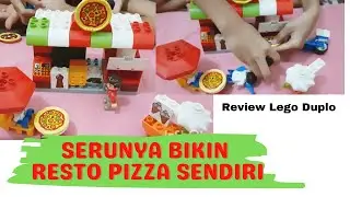 SERUNYA BIKIN RESTO PIZZA SENDIRI | Review seru Lego Duplo #legoduplo #reviewlego #lego