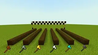 Minecraft- Which AXE  is Faster ??