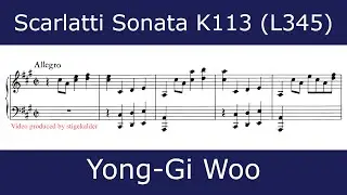 Domenico Scarlatti - Sonata in A major K113 (Yong-Gi Woo)