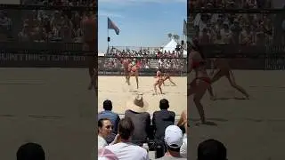 Awesome AVP Huntington Beach Open Women&rsquo;s Semi Final RALLY #avp Brandy / Melissa v Megan / Terese