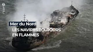 Collision en mer du Nord: les navires toujours en flammes - RTBF Info