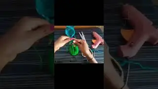 Craft using #empty #waterbottle #craft #doorhaning #decoration #love #trending #subscribe