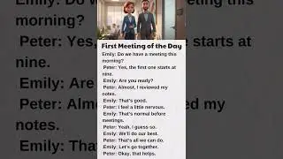 Daily English A1&ndash;A2 | First Meeting at Work (Natural Conversation)