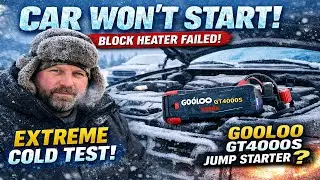 Car Won&rsquo;t Start in Extreme Cold ❄️ Testing GOOLOO GT4000S Jump Starter