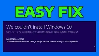 How To Fix Error Code 0xC1900101 0x30018 in Windows 11
