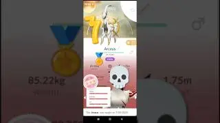 I GOT ARCEUS IN POK&Eacute;MON GO! (NOT CLICKBAIT) #pokemongo #shorts #arceus