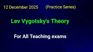 Lev Vygotsky's  Theory #important questions #cdp#dsssb#kvs # nvs #emrs #htet#ctet