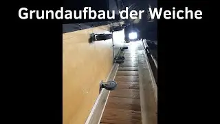 Grundaufbau der Weiche in meiner Geisterbahn | Mechanical Construction Switch Track DIY Dark Ride
