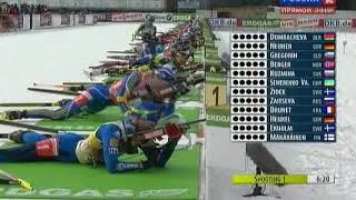 Биатлон, сезон 2010/2011, Антхольц - Антерсельва, масс-старт, женщины