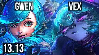 GWEN vs VEX (MID) | 600+ games, 12/3/4 | KR Master | 13.13