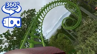 🎢SUPER CYCLONE ROLLER COASTER 360&deg; - VR Video