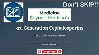 Cephalosporins - 3rd Generation - Ceftriaxone, Ceftazidime; Do not prescribe without knowing this!!