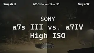 Sony a7 IV vs Sony a7s III High ISO Video Comparison in Low Light 4K