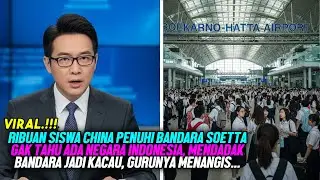 3500 Siswa China Buat Heboh Bandara Soetta! Gurunya Sampai Menangis Terharu Karena..